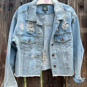 Distressed Jean jacket
